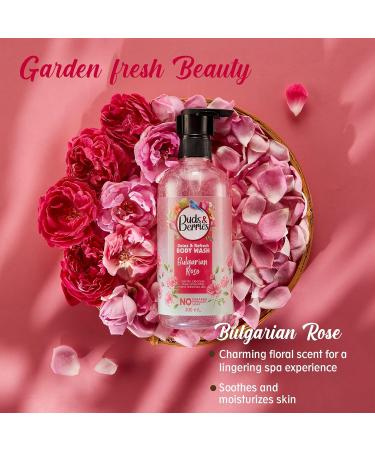 Buds & Berries Detox & Refresh Bulgarian Rose Body Wash - Paraben-Free & Soap-Free Shower Gel 300ml - International Shipping Available - Buy Online on GoSupps.com