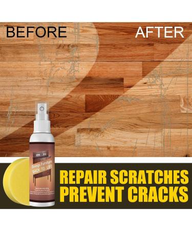 Wood Furniture Polish Spray Wood Polish Spray for Furniture - Wood Restorer for Furniture Home Furnishing Scratch Cleaning Repairing Polishing Fluid Nicything B: Sponge - Buy Online on GoSupps.com
