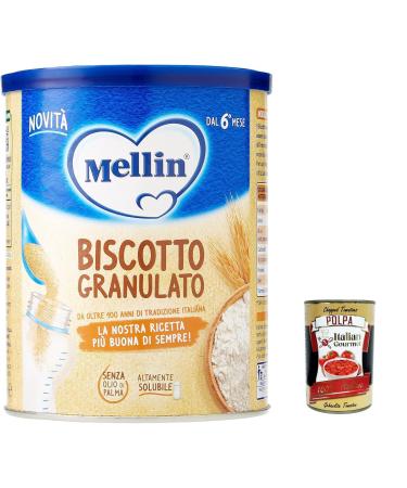 Italian Gourmet E.R. Mellin Granulated Biscuit 400 g + Italian Gourmet Pulp 400 g