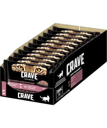 Crave Grain-Free Wet Cat Food Pate - Chicken & Turkey Bundle (11x4x85g) & Salmon (44 Bags) - International Shipping Available - Buy Online on GoSupps.com