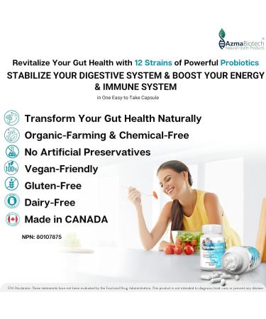 Ultra Best Probiotics Supplements 500 mg (30 Caps) - 30 Billion CFU Daily Probiotics Capsules for Gut Health & Digestive Health - Vegan Probiotics for Women & Men - Digestion Acidophilus Lactobacillus - Buy Online on GoSupps.com