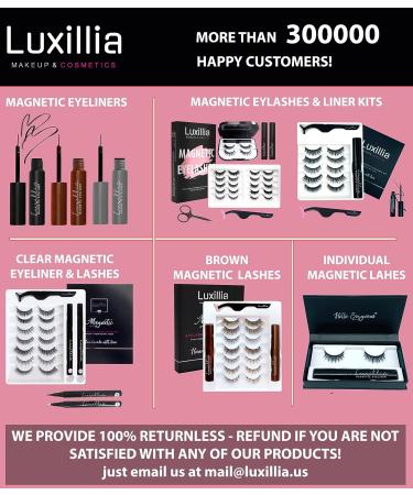 Luxillia Eyebrow Stamp Stencil Kit - Dual-Color, Waterproof & Sweatproof, Dark Brown + Nearly Black - Perfect Instant Brows, Adjustable for All Shapes, Reusable & Easy To Use - Buy Online on GoSupps.com