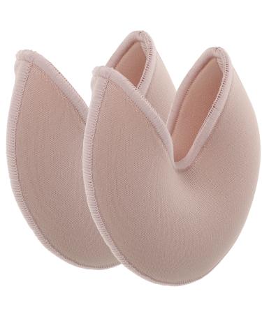 EXCEART 1 Pair Ballet Pointe Toe Pads Silicone Gel Ouch Pouch Protector for Preventing Blisters and Calluses 10X9.5cm