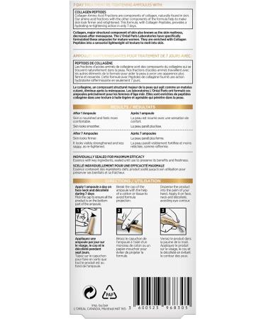 L'Oreal Paris Re-Tightening Ampoules With Pro Collagen Peptides Age Perfect 7 Day Treatment 11ml 9.1 Milliliters - Buy Online on GoSupps.com