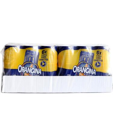 ORANGINA Sparkling Citrus Beverage Original All-Natural 330ml Slim Can 4x6pk 24 Count - Buy Online on GoSupps.com