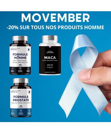 MEN S FORMULA | Strength Power Endurance | Plant Complex: Maca Tribulus Terrestris Ginseng Ginkgo Biloba Zinc | 60 Capsules | Made in France | Food Supplement - Buy Online on GoSupps.com