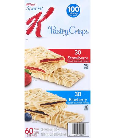 Kellogg's Special K Strawberry & Blueberry Pastry Crisps 60 Count - Fruit Variety Pack - Buy Online on GoSupps.com