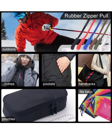 Universal Zipper Pull Replacement Kit - 12 Pack Balck Extenders for Golf Bags, Backpacks, Jackets, Pants, Boots, Coats, Luggage - Buy Online on GoSupps.com