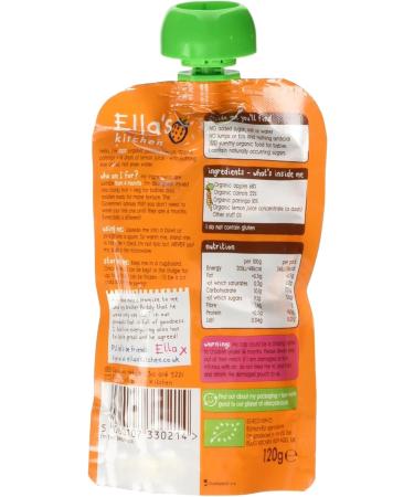 Ella's Kitchen Organic Carrots Apples and Parsnips 4 Months 120g - Pack of 1 - Buy Online on GoSupps.com