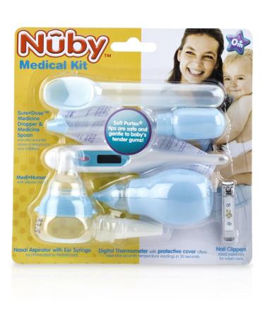 Nuby Complete Nursery Care Medical Kit - Small 7-Piece Set (Blue) for Healthy Baby - Buy Online on GoSupps.com