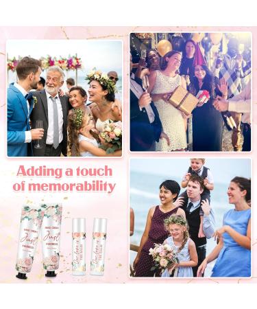 25 Set Wedding Lip Balms & Hand Cream Gift Set - Perfect Bridesmaid Gift for Bridal Shower with Thank You Cards & Bags - Floral Moisturizing Collection - Buy Online on GoSupps.com