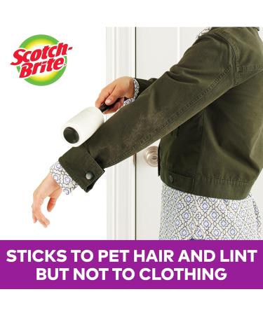 Scotch-Brite Pet Hair Roller - 4" Width 70 Sheets Refill | Effortless Pet Hair Cleanup - Buy Online on GoSupps.com