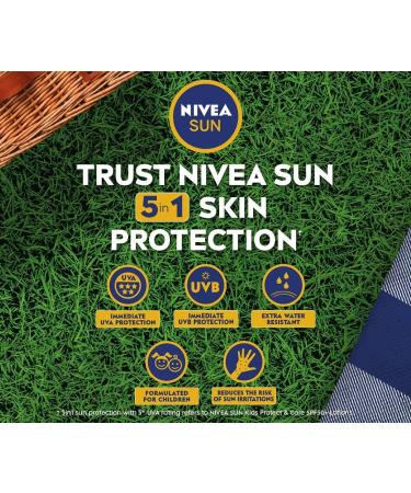 NIVEA SUN Kids Protect & Care SPF 50 Pocket Size Sun Lotion - Water-Resistant Sunscreen with UVA/UVB Filters - 50ml - Buy Online on GoSupps.com