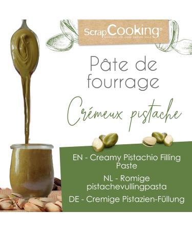ScrapCooking - P te de Fourrage Cr meux Pistache 200 g - Pour Fourrer Tablettes clairs Macarons G teaux B ches de No l Cookies Cheesecakes & P tisseries - 4638 - Buy Online on GoSupps.com