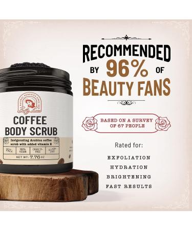 Arabica Coffee Body Scrub with Vitamin E - Exfoliating Scrub for Women, Cellulite, Acne & Stretch Marks - Buy Online on GoSupps.com