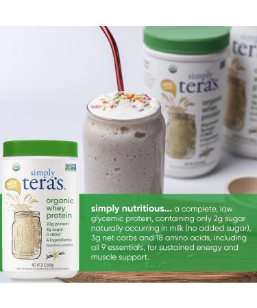 Buy Simply Tera's Organic Whey Protein Powder Family Size Bourbon Vanilla Flavor | International Shipping Available - Buy Online on GoSupps.com