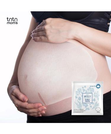 TNTN MOM'S Blue Belly Sheet Mask (10EA) - Pregnancy Stretch Mark Removal & Intensive Moisture Patch | Plant-Based Formula for 3rd Trimester Tummy Scars Care | 17.6 oz - Buy Online on GoSupps.com