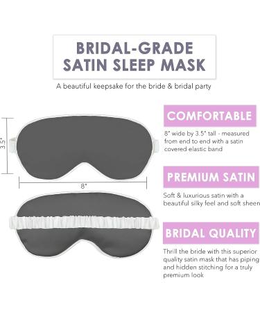 Luxury Satin Bride & Groom Sleep Mask Set - Wedding Sleep Masks for Couples - Buy Online on GoSupps.com