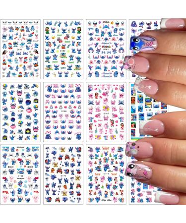 Cute Cartoon 3D Nail Art Stickers - Self-Adhesive Decals for DIY Nail Designs - Luxury Designer Nail Decorations for Girls and Women - Buy Online on GoSupps.com