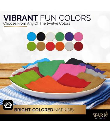 Amcrate Big Party Pack 100 Count Black Beverage Napkins - Ideal for Wedding  Party  Birthday  Dinner  Lunch  Cocktails. (5 x 5) - Buy Online on GoSupps.com