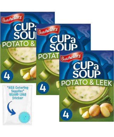 Potato & Leek Batchelors Cup a Soup - (4 Sachets) 107g x3 - Buy Online on GoSupps.com