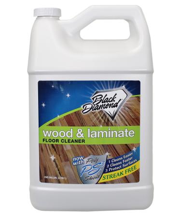 Black Diamond Stoneworks Wood & Laminate Floor Cleaner: For Hardwood, Real, Natural & Engineered Flooring Biodegradable Safe for Cleaning All Floors 1-Gallon