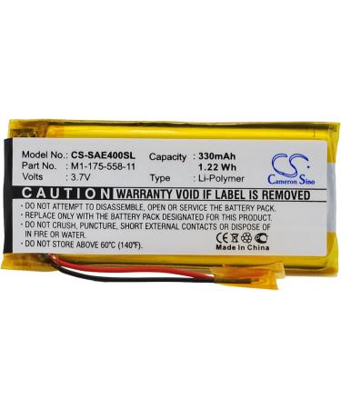 3.7V 330mAh Battery Replacement for NW-E407 E507 E505 E503 E405 E403 | International Shipping Available - Buy Online on GoSupps.com