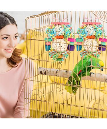 Bbjinronjy Bird Toys for Hanging | Natural Soft Sola Ball for Parrots Budgies & Small Birds - Buy Online on GoSupps.com