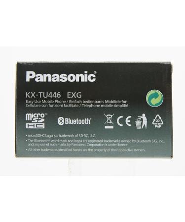 Panasonic KX-TU446EXG Senior Cell Phone - Shockproof SOS Button Large Display & Keys - No Contract - Gray - Buy Online on GoSupps.com