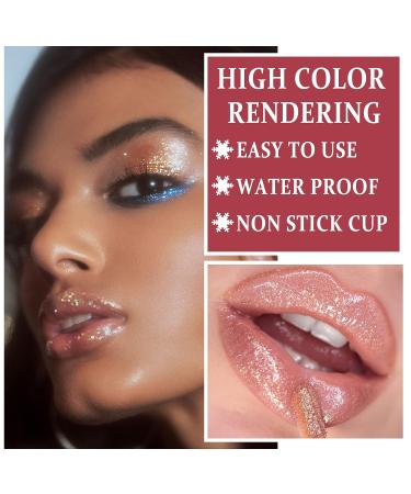 3PCS Liquid Glitter Lipstick & Gloss Set | Shimmer & Matte | Long-Lasting & High Pigment | Halloween Makeup Gift - Set D - Buy Online on GoSupps.com