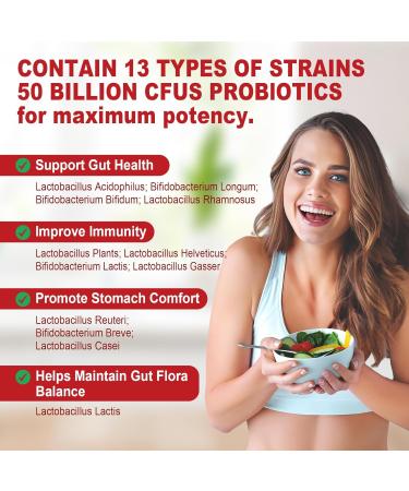 NEVISS Probiotic + Prebiotic Gummies for Adults & Kids 4+, Sugar Free Chewable 50 Billion CFUs w/Fiber, Vitamin B1 B2 D3 & Zinc, for Digestive & Gut Health, Boost Microflora Diversity, 60 Cts 60 Count (Pack of 1) - Buy Online on GoSupps.com