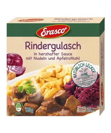 Erasco Menu Beef Goulash 3-Pack (3x480g) - Authentic German Cuisine | International Shipping Available - Buy Online on GoSupps.com