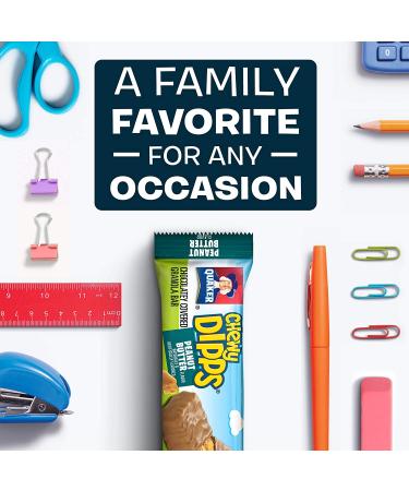 Quaker Chewy Dipps Peanut Butter Granola Bars - 14 Bars (Pack of 1) - Buy Online on GoSupps.com