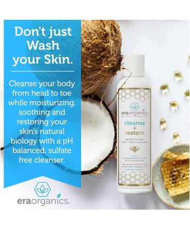 Organic Manuka Honey Face Wash for Dry Skin - Moisturizing Cleanser with Aloe Vera - Sulfate Free, Made in USA - 8oz (Pack of 1) - Buy Online on GoSupps.com
