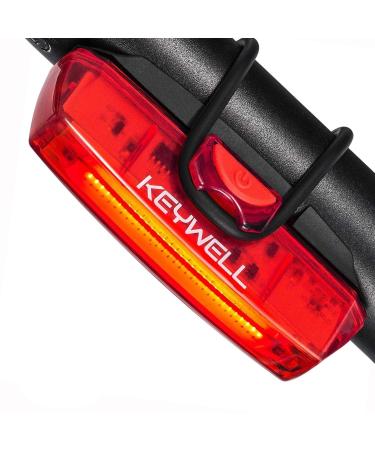 Bike Tail Light USB Rechargeable - Super Bright LED Rear Bicycle Light Clip On as Red Back Taillight with 6 Lighting Modes for Road Mountain Cycling Safety Accessories (Red)