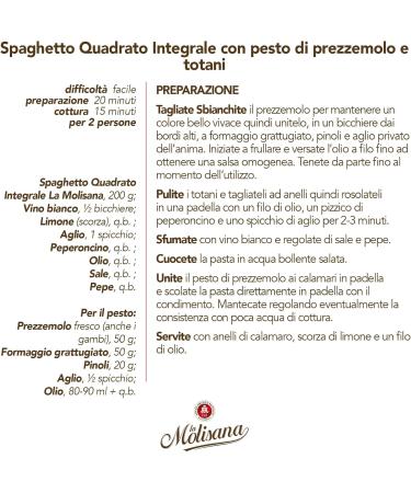 La Molisana Whole Wheat Spaghetto Quadrato N.1 500 Grams - Buy Online on GoSupps.com
