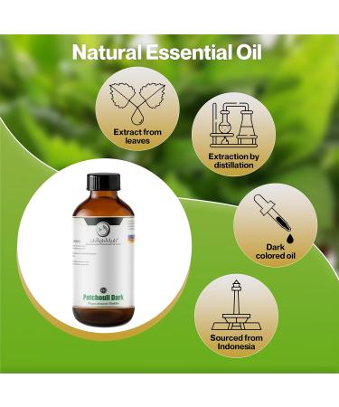 Shop uh*Roh*Muh Premium Dark Patchouli Essential Oil 4 oz | Intense Sweet Aroma for Aromatherapy | Sustainably Sourced from Indonesia - Buy Online on GoSupps.com