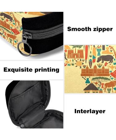 GIAPB Period Bag - African Animal Color Sanitary Napkin Storage & Makeup Pouch - Buy Online on GoSupps.com