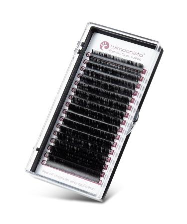 Volume Eyelashes D Curl - 0.05mm Silk Eyelash Extensions (8-14mm Mix) - Wimpanista - Premium Volume Lashes - 16 Strips - Buy Online on GoSupps.com