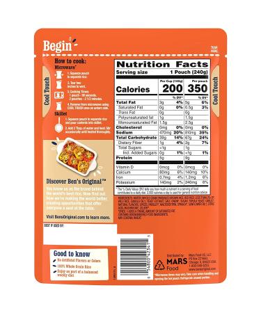 Ben's Original Whole Grain Medley Pouch - Brown & Wild Rice (8.5 oz, 6 Pack) - Healthy Rice Options - Buy Online on GoSupps.com