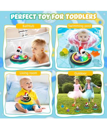 CRIOLPO Baby Bath Toy Set - Spray Water, Rotating Rocket, LED Lights - Fun Shower Toys for Toddlers - Perfect Gift for 1-5 Year Old Boys and Girls - Buy Online on GoSupps.com