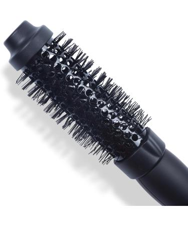 FoxyBae Heated Ceramic Tourmaline Curling Round Brush - 1.25" Hair Straightener & Curler for Loose Curls & Volume - Multi-Styler Thermal Brush in Rose Gold - Buy Online on GoSupps.com