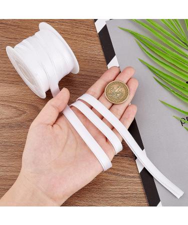 BENECREAT 13.5 Yard 3/8 Inch Double Fold Satin Bias Tape - White - Ideal for Cheongsam Decoration, Clothing Seaming, and Piping - Buy Online on GoSupps.com