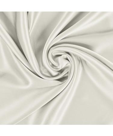 Beckham Hotel Collection Silk Pillowcase for Hair and Skin - Pack of 2 Standard Size Cases - White/Ivory - Buy Online on GoSupps.com