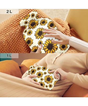 Autumn Sunflower Heat Bottles - 2L Hot Water Bags for Pain Relief & Comfort - Buy Online on GoSupps.com