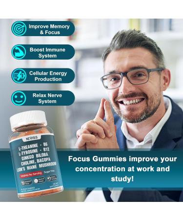 NEVISS L-Tyrosine Gummies & Melatonin 60mg for Adults Bundle - Buy Online on GoSupps.com