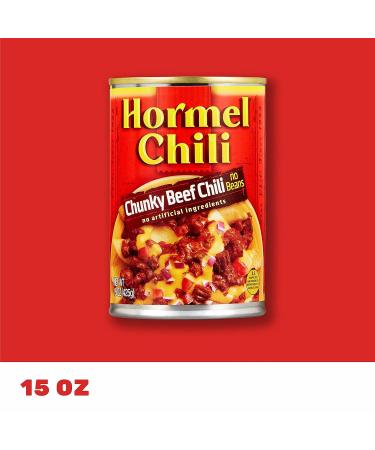 Hormel Chunky No Beans Chili 15oz - Hearty & Flavorful - Buy Online on GoSupps.com