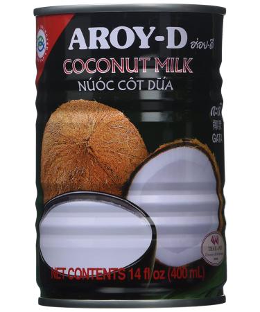AROY-D Coconut Milk 14 Oz Can - Pack of 6 | Pure and Creamy Non-GMO Milk Alternative - Buy Online on GoSupps.com