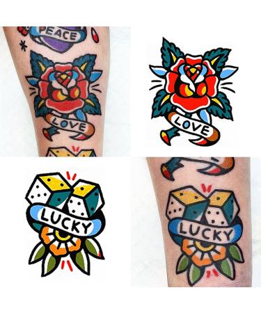 PUSNMI Custom Temporary Tattoos Kit - Traditional Sailor Jerry Designs for Men and Women - Buy Online on GoSupps.com
