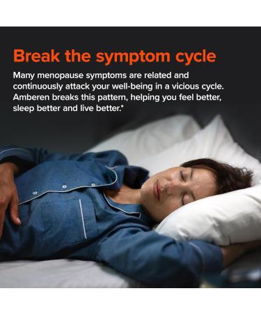 Amberen Menopause Supplements - Multi-Symptom Relief for Women | Hormone Balance Hot Flashes & Night Sweats | Sugar Free Orange Flavor | 60 Gummies - Buy Online on GoSupps.com